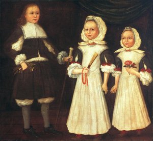 David, Joanna, and Abigail Mason by Freake Gibbs Painter